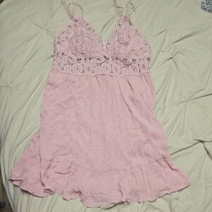 Victoria Secret Lace Trim Slip Dress New Nwt Valentines Day Large